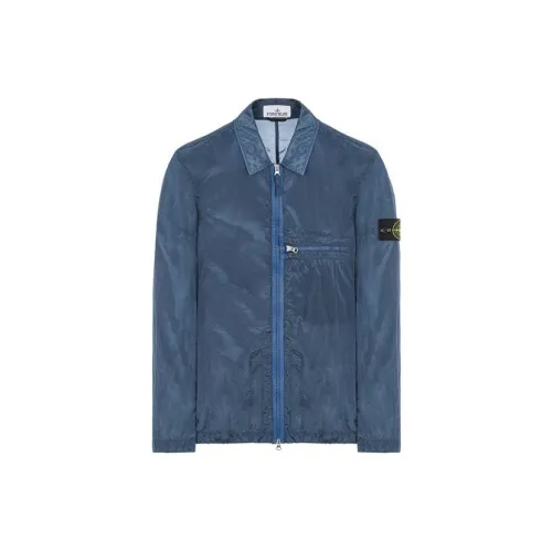 STONE ISLAND SS23 Jackets Men Avio Blue