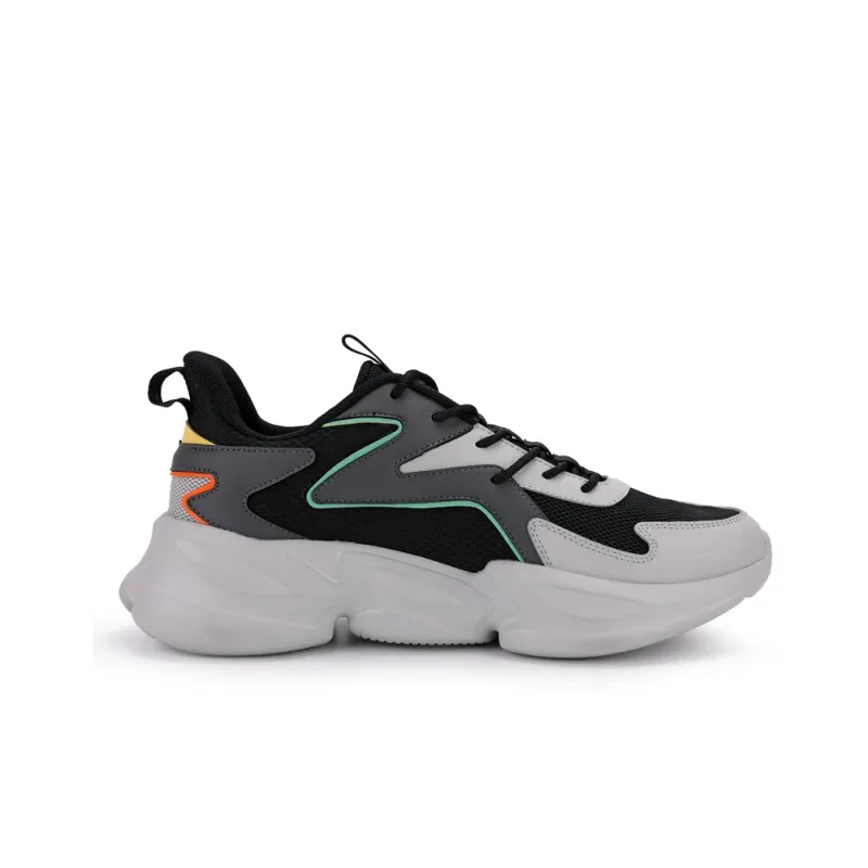 QIAODAN Anti Slip Wear Resistant Low Top Casual Running Shoes Men's Black Gray-1