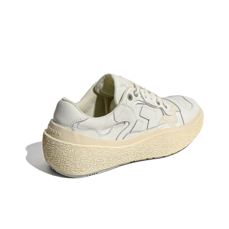 VAILMOON Lucky Charm Collection Stylish Skateboarding Shoes Unisex Ecru-3