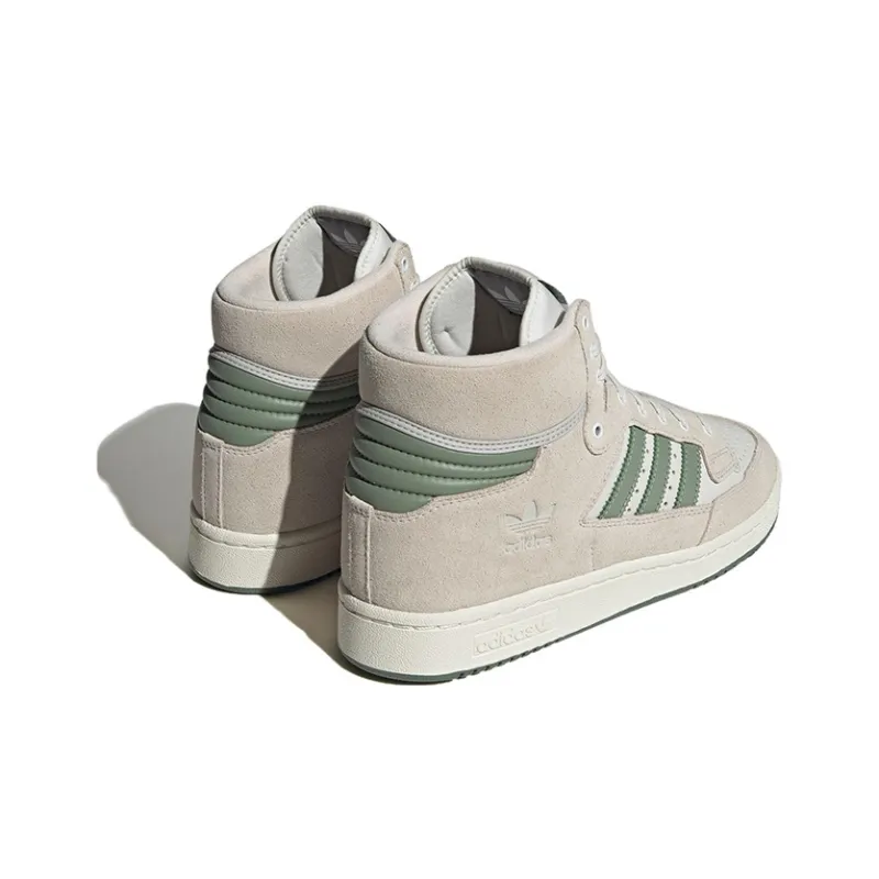 Adidas Centennial 85 Hi White Silver Green-3