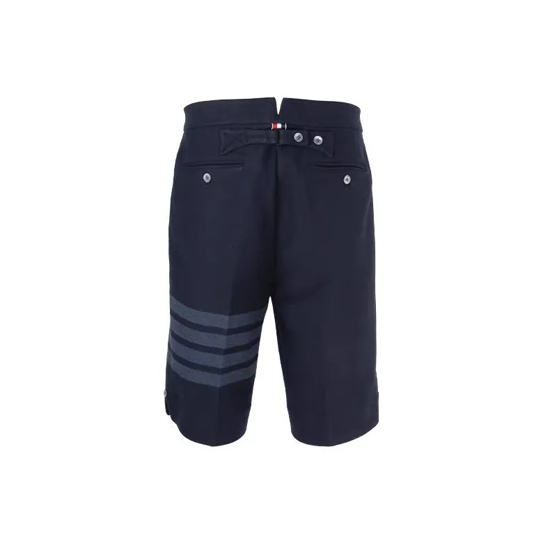 THOM BROWNE 4 Bar Striped Bermuda Shorts-1