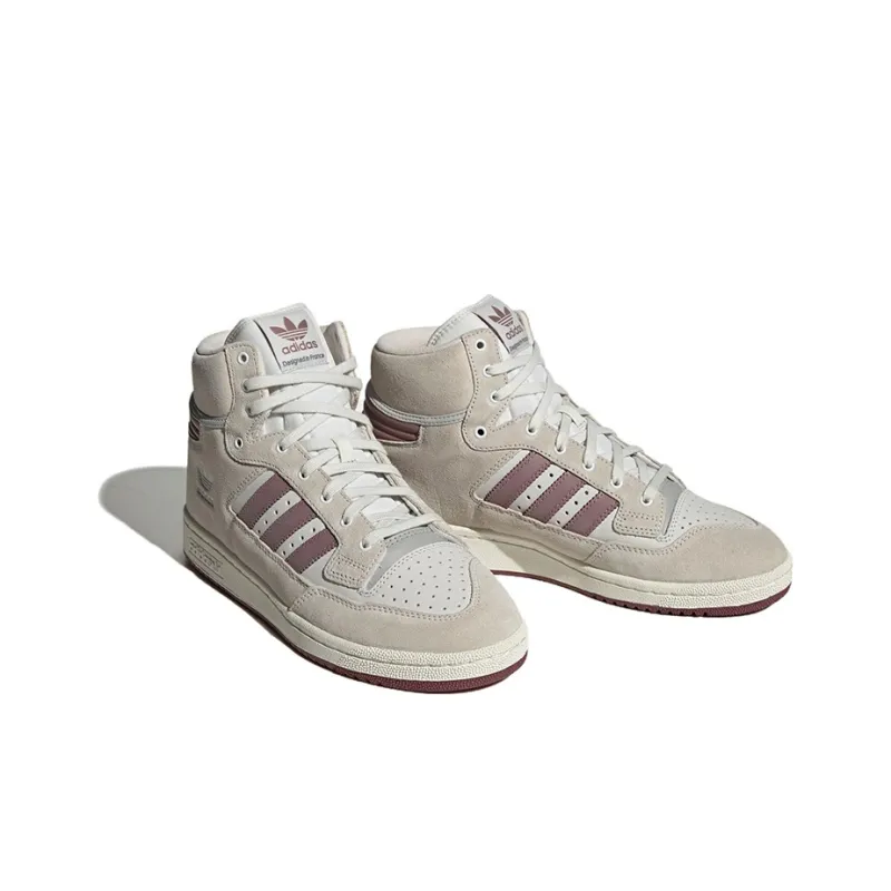 Adidas Centennial 85 Hi White Burgundy-2