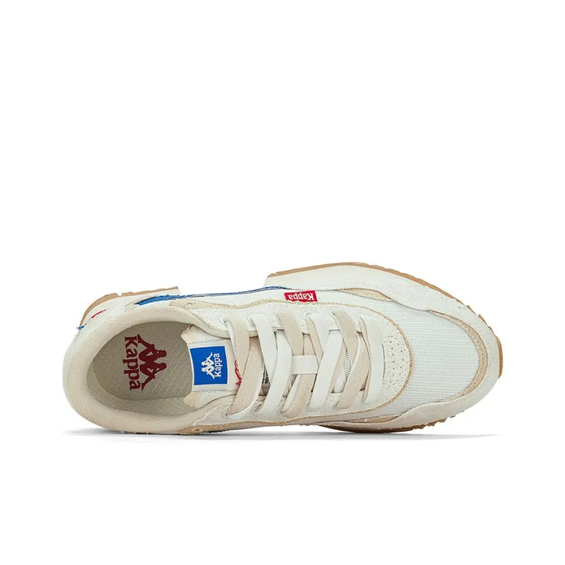 Kappa Anti Slip Wear Resistant Low Top Casual Running Shoes Unisex White Blue-4