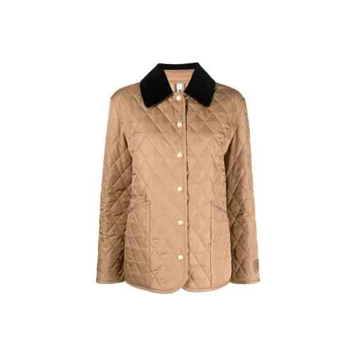 Burberry Diamond Quilted Button-Up Jacket