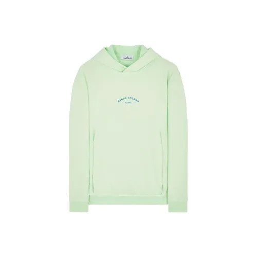 STONE ISLAND SS23 Marina Sweatshirts Men Light Green