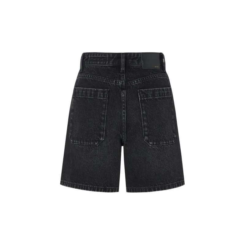 MO&CO Denim Shorts Women's Denim Black-1