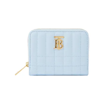 Burberry Lola Bag Sheepskin Wallet Women's Light Blue