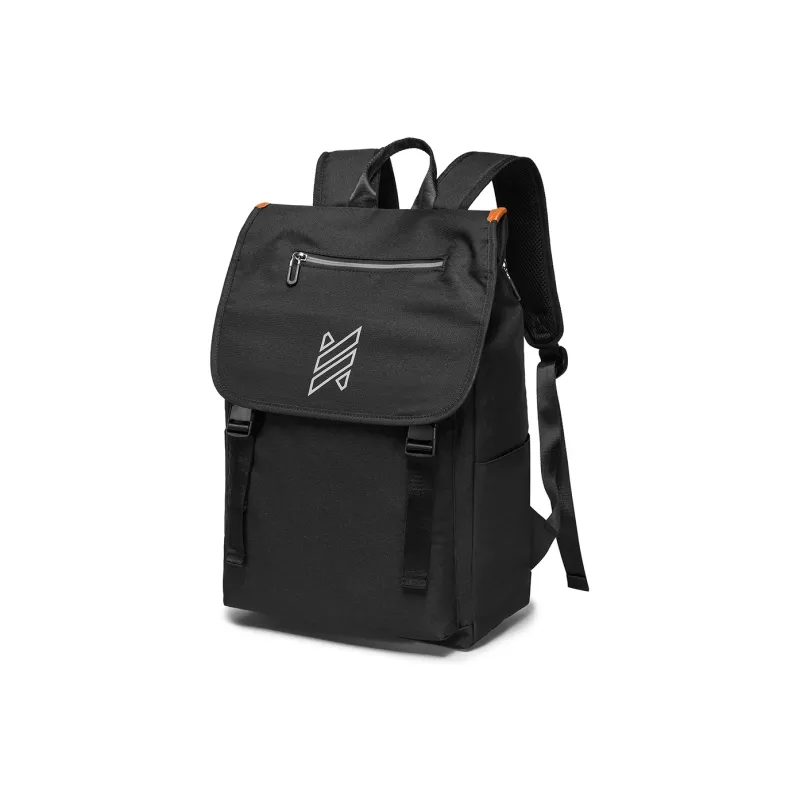 NOMK Oxford Laptop Bag Travel Bag Portable Backpack Large Size Unisex Black-1