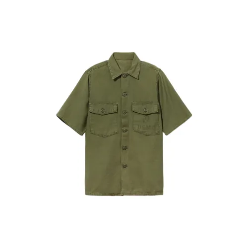 Alpha Industries Shirts Men Olive Green