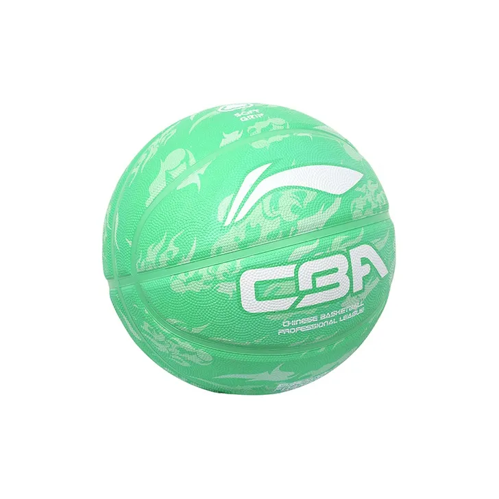LiNing Rubber Basketball Green Size 5 Training Kids'-1