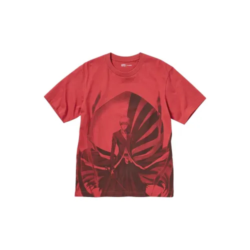 UNIQLO X BLEACH SS23 T-Shirts Unisex Agate Red