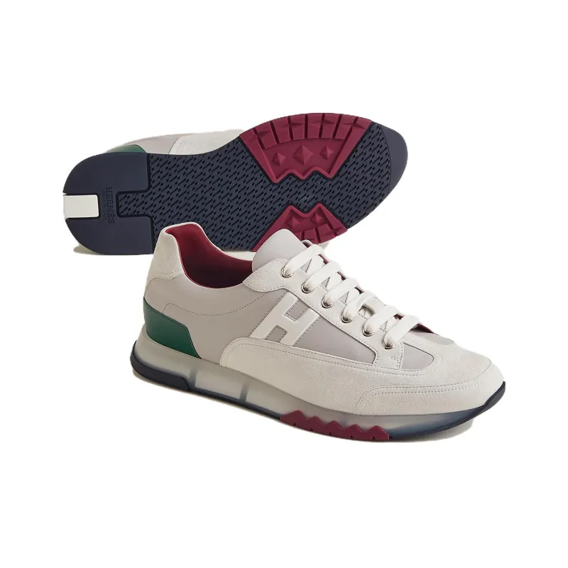 HERMES Trail Low Top Sports Casual Shoes Men's Gray Green-4