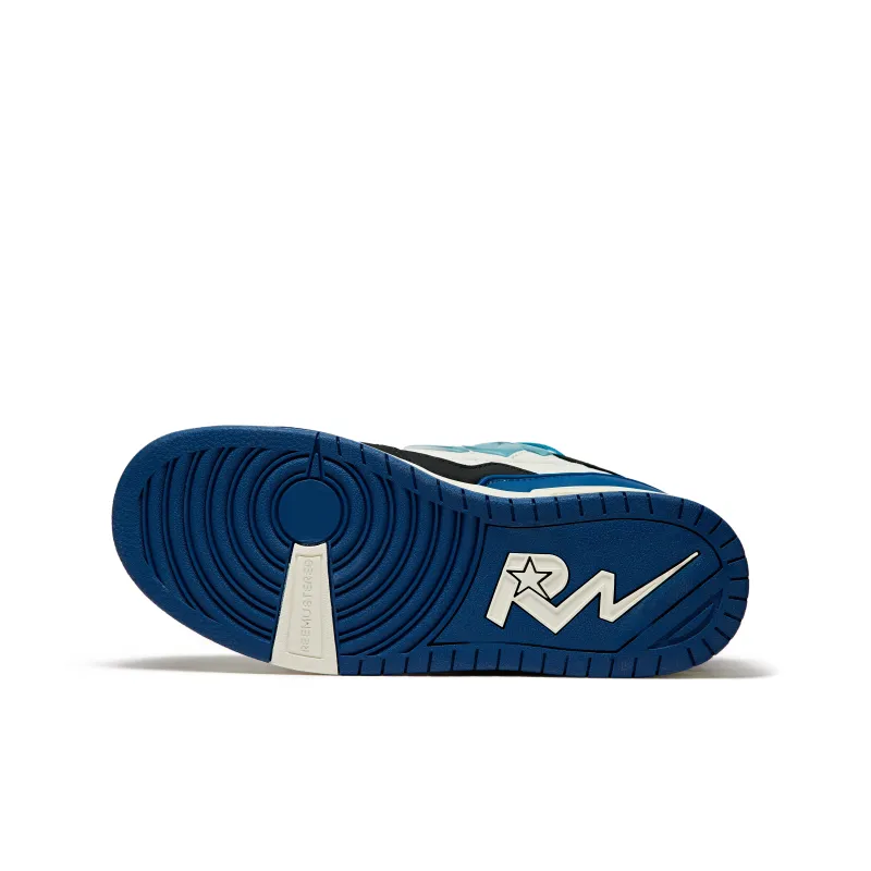 REEMUSTERED Durable Breathable Low Top Skateboard Shoes Unisex Black Blue Old Version-5