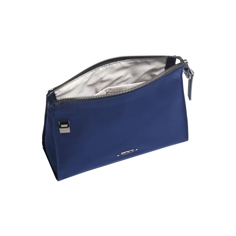 TUMI Nylon Briefcase Makeup Bag Clutch Small Size Men's Navy-2