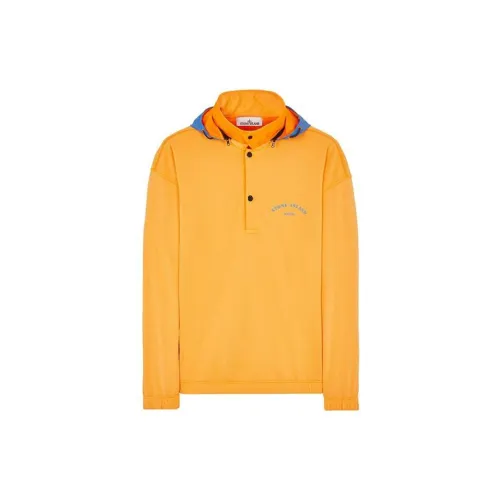 STONE ISLAND SS23 Marina Sweatshirts Men Orange