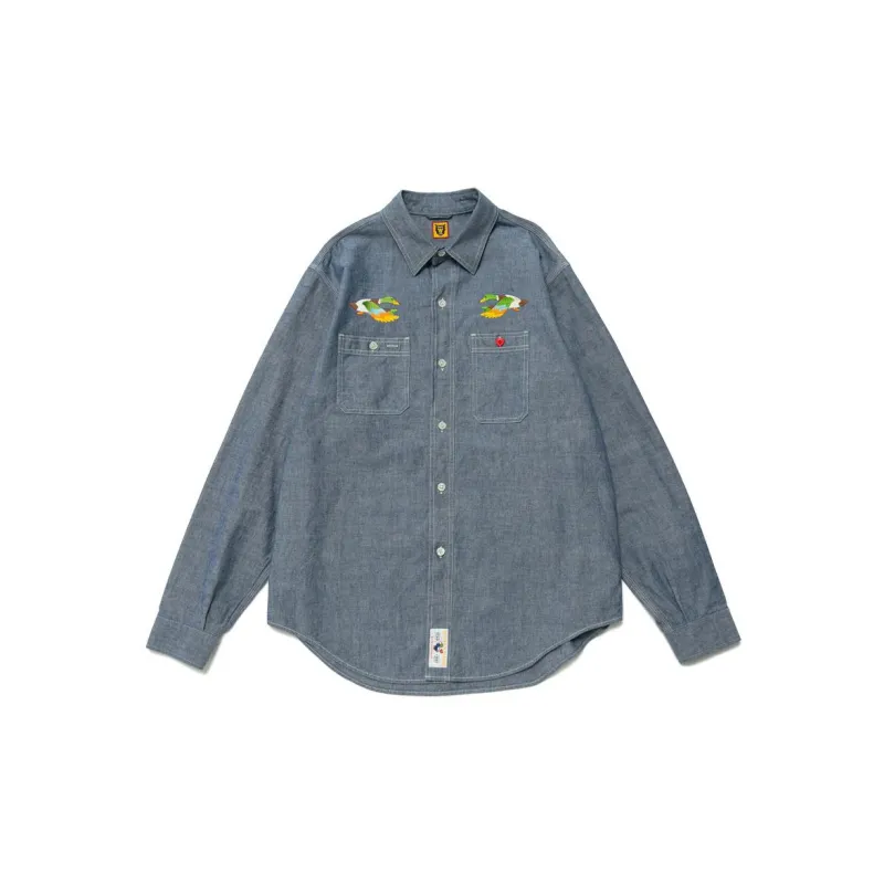 HUMAN MADE Chambray L/S Shirt XL - POIZON