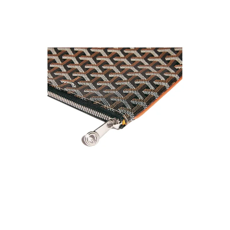 GOYARD SENAT Canvas With Leather Wallet Toiletry Bag Clutch Regular Unisex Brown-2