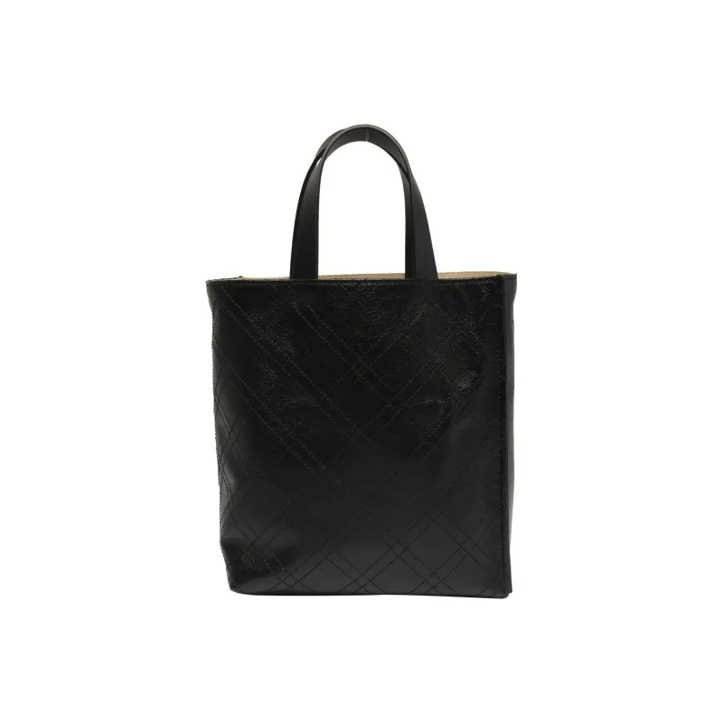 MARNI Calfskin Tote Bag, Shopping Bag, Shoulder Bag, Crossbody Bag, Handbag Women's Black-3