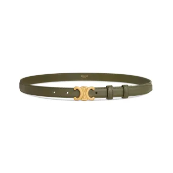 CELINE Medium Triomphe Belt In Taurillon Leather