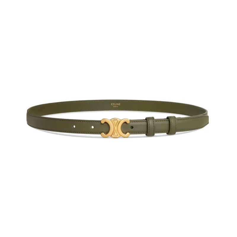 CELINE Medium Triomphe Belt In Taurillon Leather-0