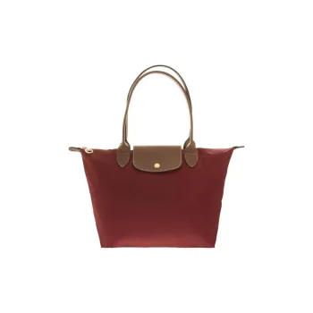 LONGCHAMP Cow Leather Trim Tote Bag, Shopping Bag, Handbag, Shoulder Bag Regular Women's Red