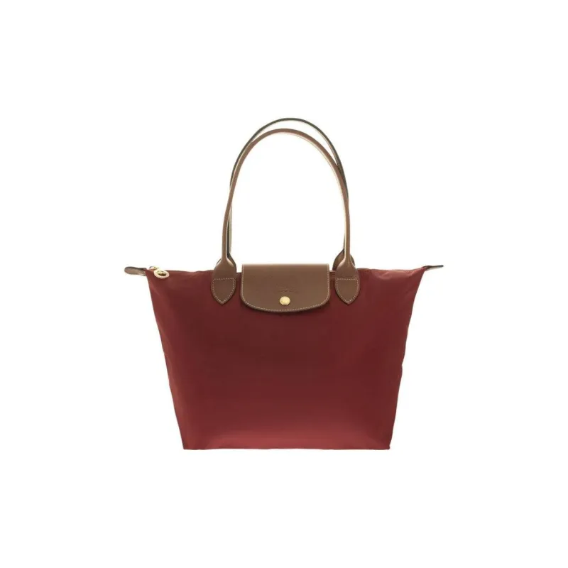 LONGCHAMP Cow Leather Trim Tote Bag, Shopping Bag, Handbag, Shoulder Bag Regular Women's Red-0