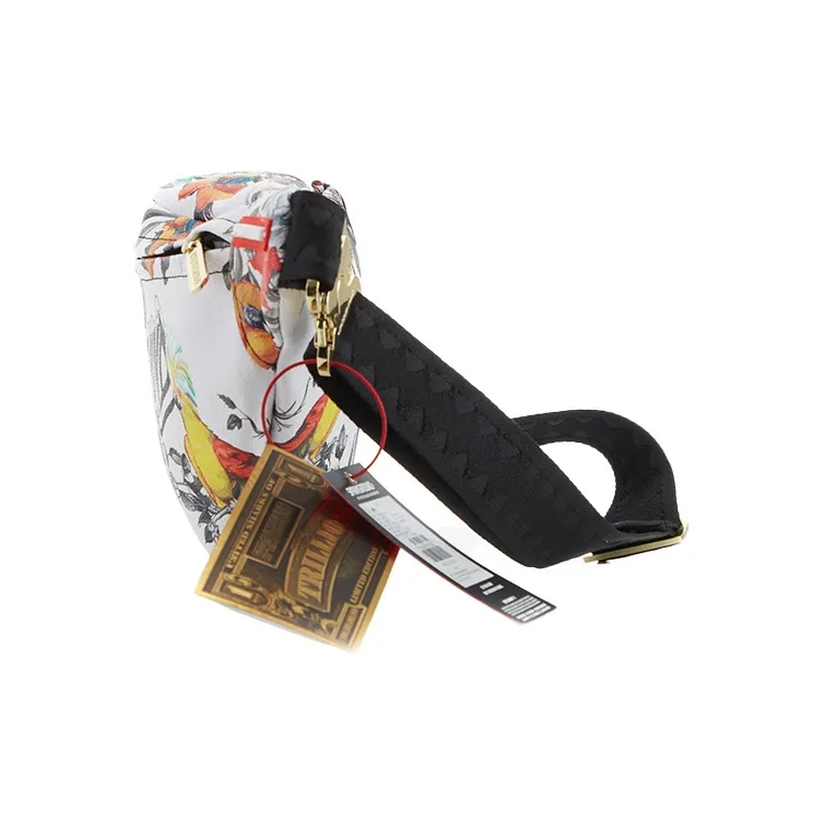 SPRAYGROUND PVC Crossbody Bag, Fanny Pack Medium Size Unisex Multicolor-4