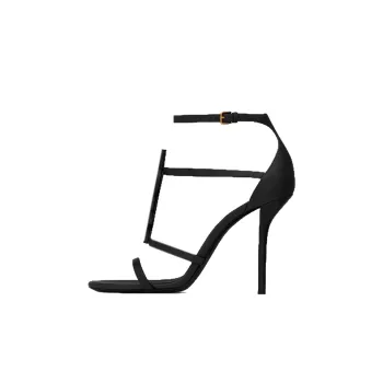 SAINT LAURENT Cassandra Strappy Heeled Sandals Women's