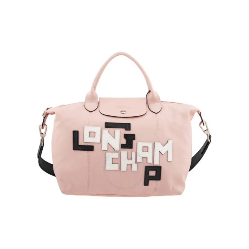 LONGCHAMP Le Pliage Cuir Sheepskin Portable Crossbody Bag Shoulder Bag Women's Pink-0