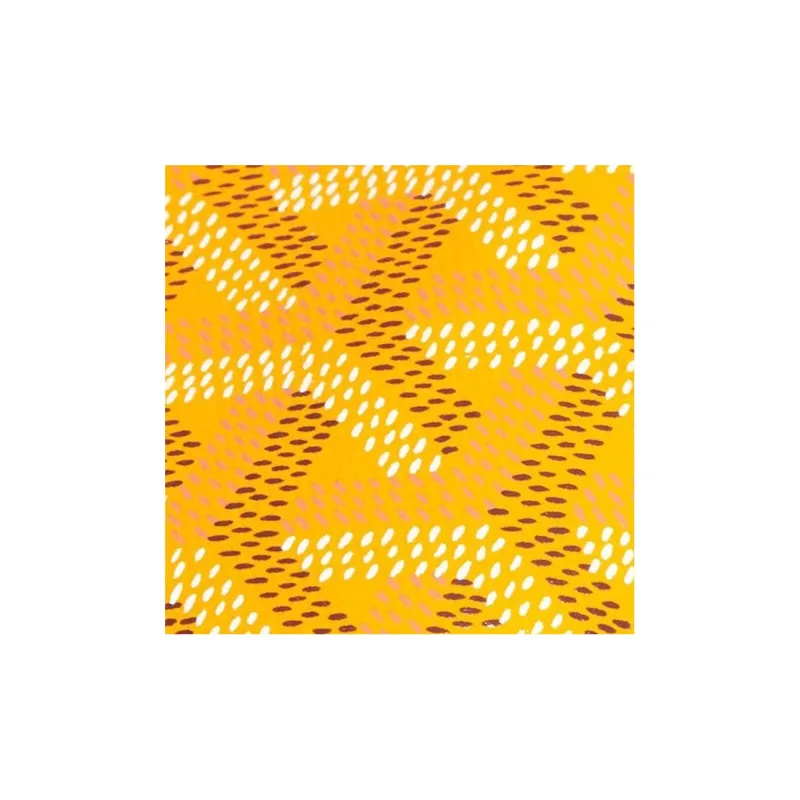 GOYARD SENAT Canvas With Leather Toiletry Bags Storage Bags Clutches Small Size Unisex Yellow-2