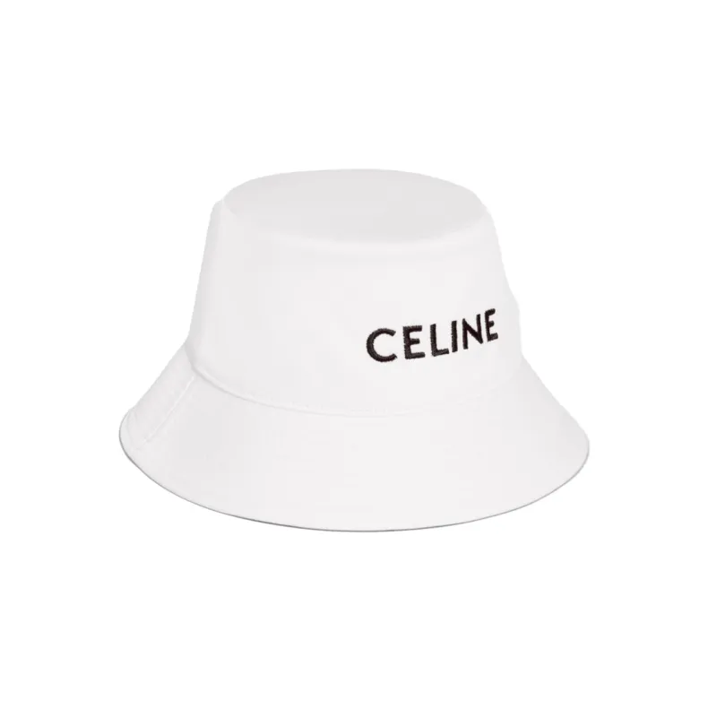 CELINE Bucket Hats Men White-1