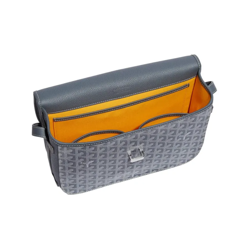 GOYARD Belvédère Canvas With Leather Crossbody Bags Shoulder Bags Unisex Gray-2
