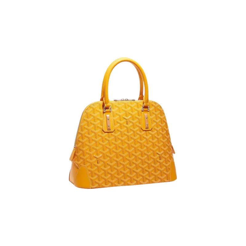 GOYARD Vendôme Canvas With Leather Shoulder Bag Crossbody Bag Handbags Small Size Unisex Yellow-1