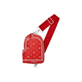 SPRAYGROUND Polyester Casual Bag, Shoulder Bag, Crossbody Bag, Sling Bag Regular Unisex Red