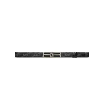 Balenciaga Leather Belts Men Black