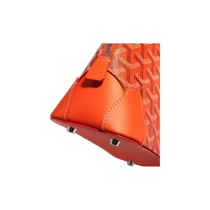 GOYARD Vendôme Canvas With Calfskin Dome Bag Handbags Shoulder Bags Mini Women's Orange-4