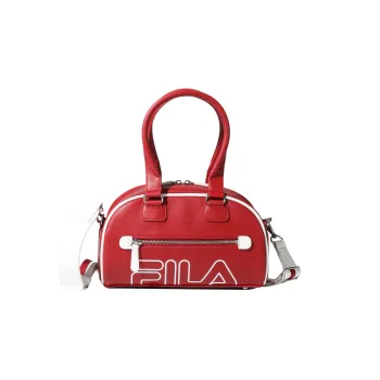 FILA Polyurethane Bowling Bag, Shoulder Bag, Crossbody Bag, Handbag Regular Unisex Red