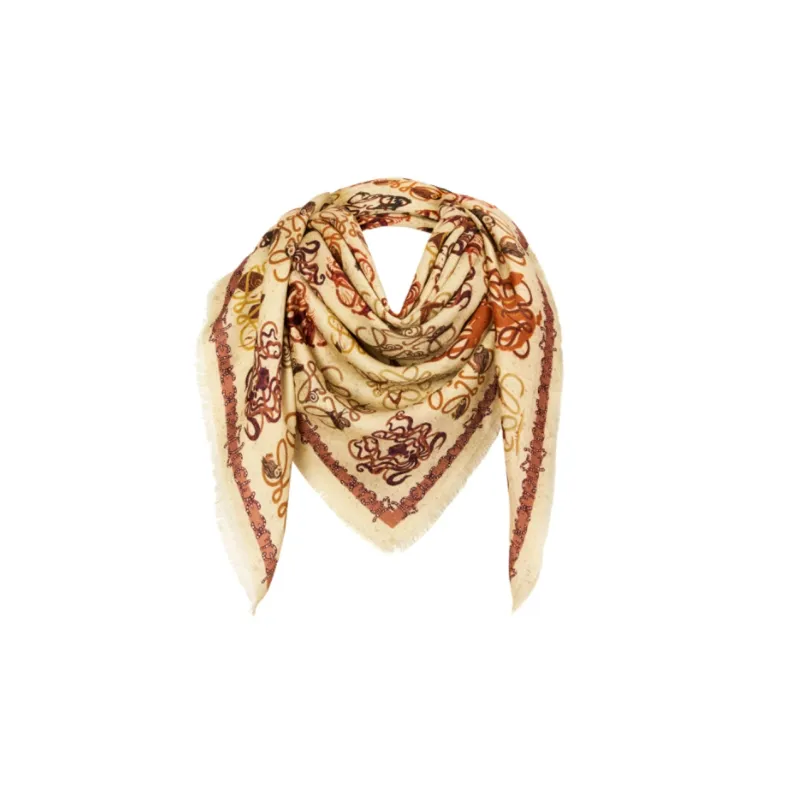 LOEWE Silk Scarves Women's Yellow-1