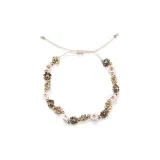 Mini Small Flower Rope Bracelet-Khaki