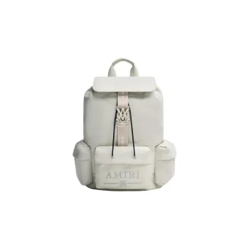 AMIRI SS23 Calfskin Backpack Regular Unisex White
