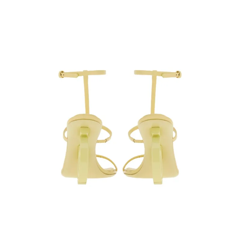 FERRAGAMO Elina Strap Sandals Women's Yellow-4
