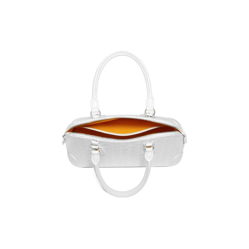 GOYARD Vendôme Canvas With Leather Shoulder Bag Crossbody Bag Handbags Small Size Unisex White-2