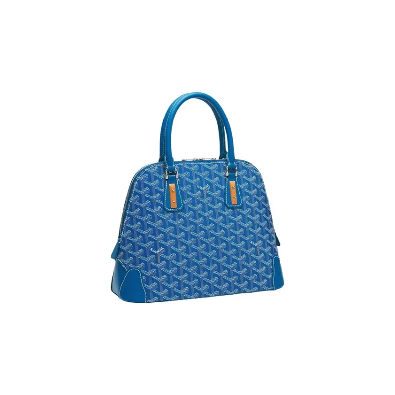 GOYARD Vendôme Canvas With Leather Shoulder Bag Crossbody Bag Handbags Small Size Unisex Blue-1