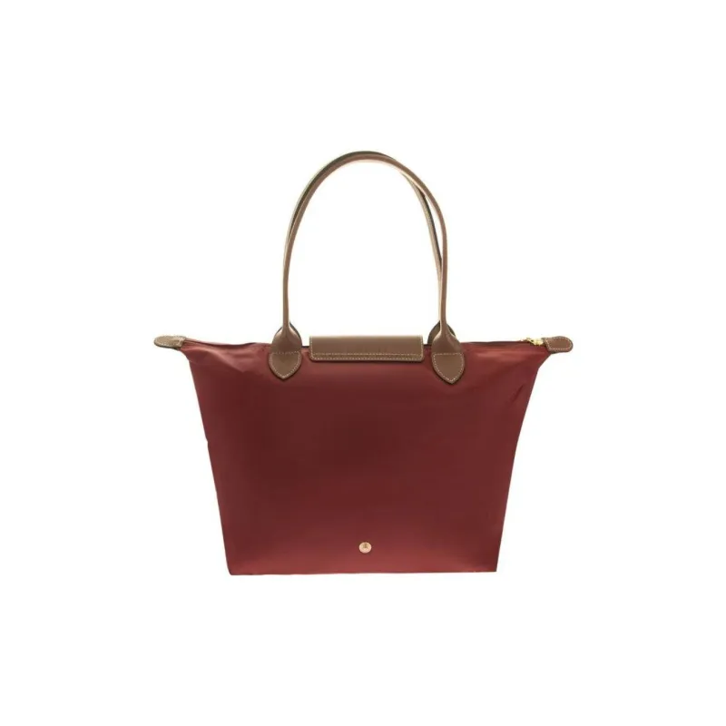 LONGCHAMP Cow Leather Trim Tote Bag, Shopping Bag, Handbag, Shoulder Bag Regular Women's Red-2