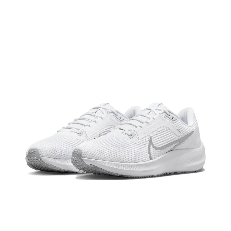Nike Pegasus 40 White Metallic Silver Women's-2
