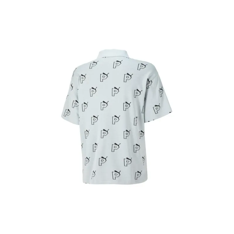 PUMA Polo Shirts Unisex Platinum Gray-1