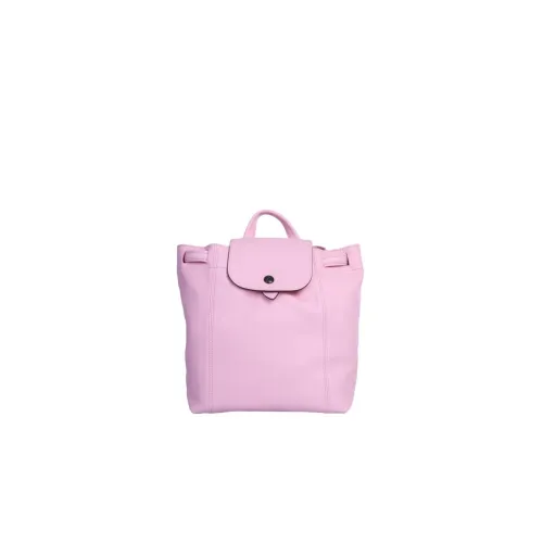 LONGCHAMP Le Pliage Leather Backpack Women's Pink