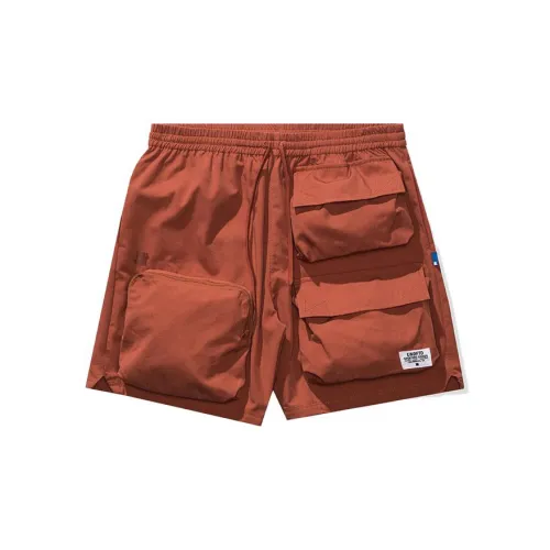 UNDEFEATED Cargo Shorts Men Brick Red