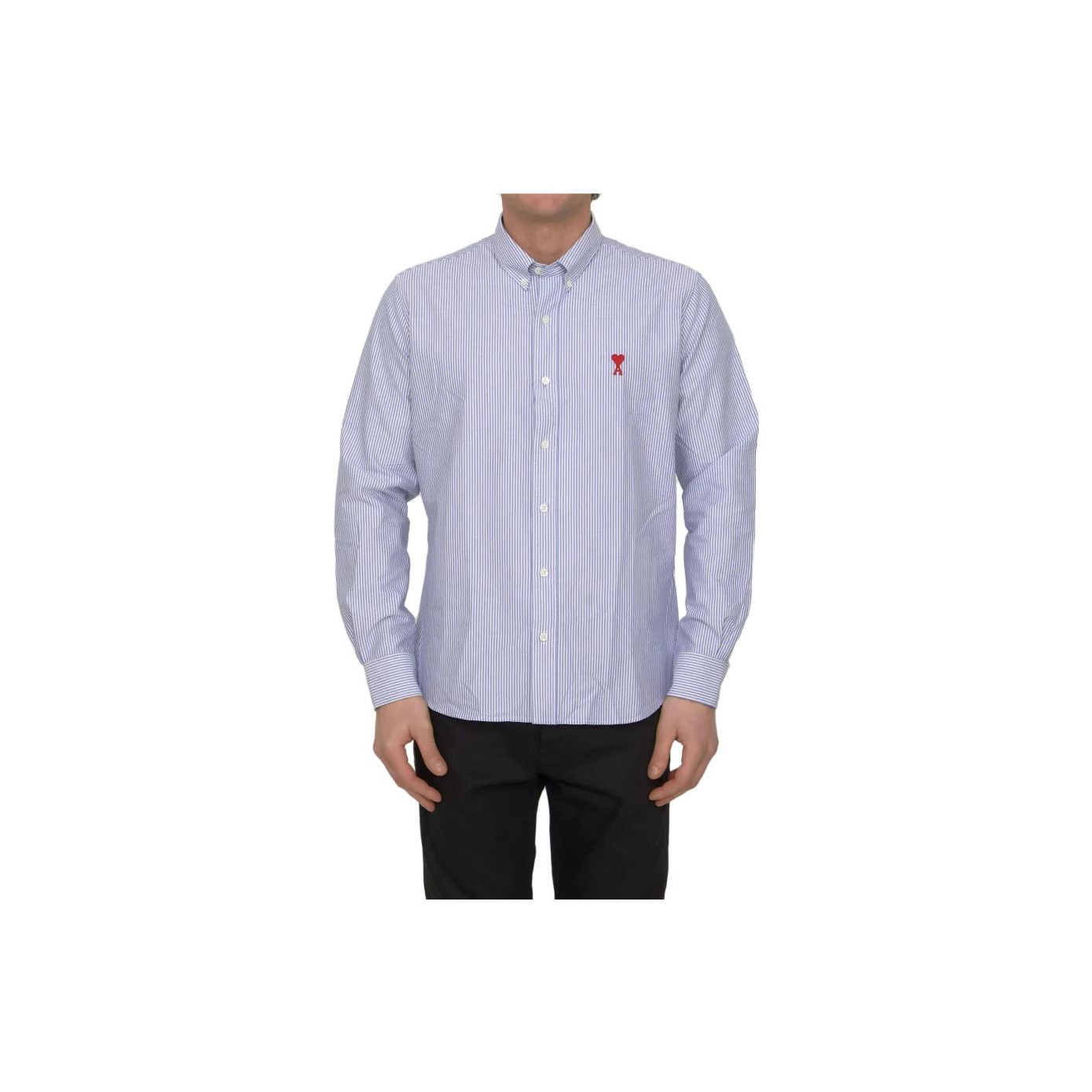 WHITE Ami de Coeur Classic Shirt | AMI PARIS