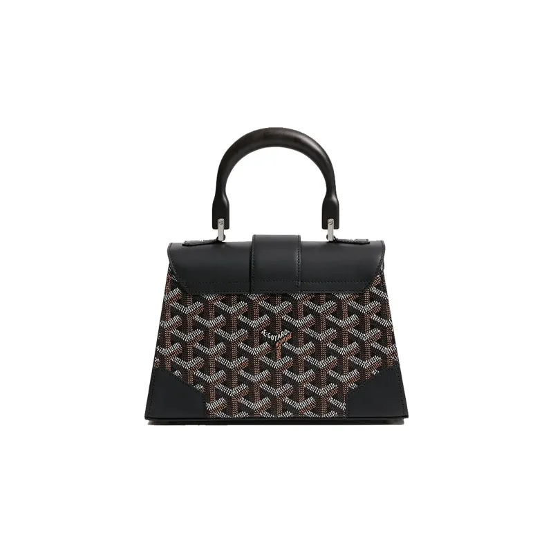 GOYARD Canvas With Leather Shoulder Bag Crossbody Bag Handbag Mini Women's Black/Pink-3